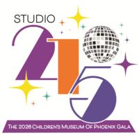 Studio 215 logo for the 2026 Children's Museum of Phoenix Gala